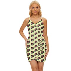 Guarana Fruit Small Wrap Tie Front Dress by ConteMonfrey