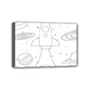 Going To Space - Cute Starship Doodle  Mini Canvas 6  x 4  (Stretched) View1