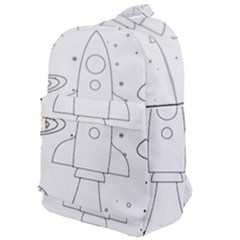 Going To Space - Cute Starship Doodle  Classic Backpack by ConteMonfrey