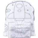 Going To Space - Cute Starship Doodle  Giant Full Print Backpack View1