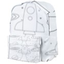 Going To Space - Cute Starship Doodle  Giant Full Print Backpack View4