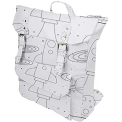 Going To Space - Cute Starship Doodle  Buckle Up Backpack by ConteMonfrey