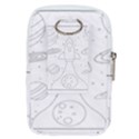 Going To Space - Cute Starship Doodle  Belt Pouch Bag (Small) View2