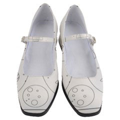 Going To Space - Cute Starship Doodle  Women s Mary Jane Shoes by ConteMonfrey