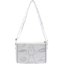 Going To Space - Cute Starship Doodle  Double Gusset Crossbody Bag View1