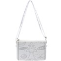 Going To Space - Cute Starship Doodle  Double Gusset Crossbody Bag View2