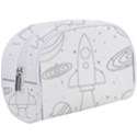 Going To Space - Cute Starship Doodle  Make Up Case (Large) View1