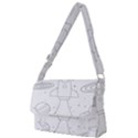 Going To Space - Cute Starship Doodle  Full Print Messenger Bag (L) View1