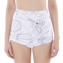 Little Boy Explorer High-waisted Bikini Bottoms