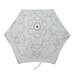 Starship Doodle - Space Elements Mini Folding Umbrellas by ConteMonfrey