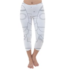 Starship Doodle - Space Elements Capri Winter Leggings  by ConteMonfrey