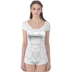 Starship Doodle - Space Elements Boyleg Leotard  by ConteMonfrey