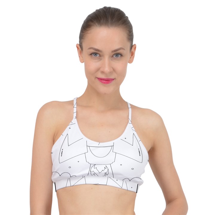 Starship Doodle - Space Elements Basic Training Sports Bra