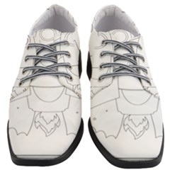 Starship Doodle - Space Elements Women Heeled Oxford Shoes by ConteMonfrey