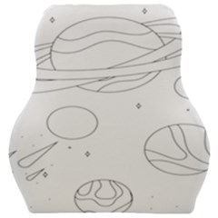 The Cuteness Of Saturn Car Seat Velour Cushion  by ConteMonfrey