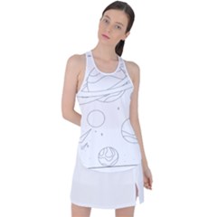 The Cuteness Of Saturn Racer Back Mesh Tank Top by ConteMonfrey