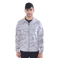 Starships Silhouettes - Space Elements Men s Windbreaker by ConteMonfrey