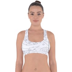 Starships Silhouettes - Space Elements Cross Back Hipster Bikini Top  by ConteMonfrey