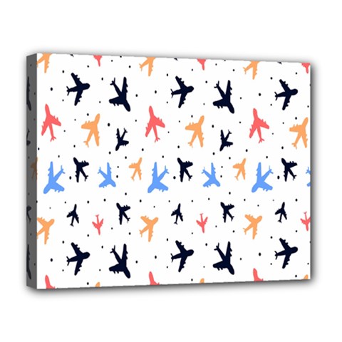 Sky birds - Airplanes Canvas 14  x 11  (Stretched)