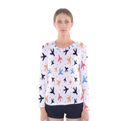 Sky birds - Airplanes Women s Long Sleeve Tee