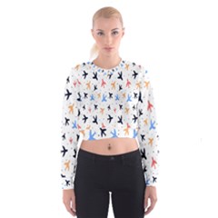 Sky birds - Airplanes Cropped Sweatshirt