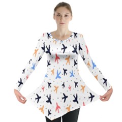 Sky birds - Airplanes Long Sleeve Tunic 