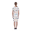 Sky birds - Airplanes Classic Short Sleeve Midi Dress View2