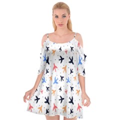 Sky birds - Airplanes Cutout Spaghetti Strap Chiffon Dress