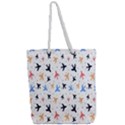 Sky birds - Airplanes Full Print Rope Handle Tote (Large) View2