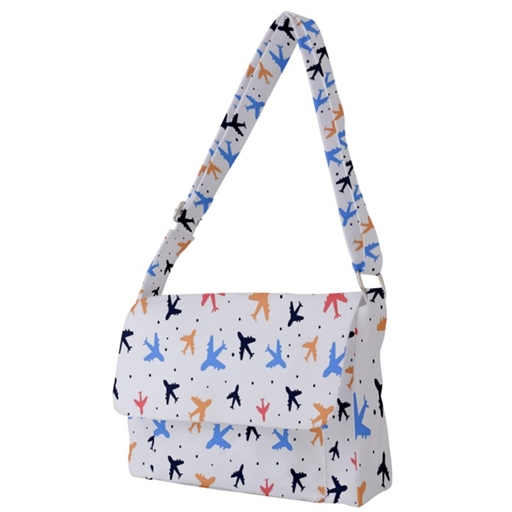 Sky birds - Airplanes Full Print Messenger Bag (S)