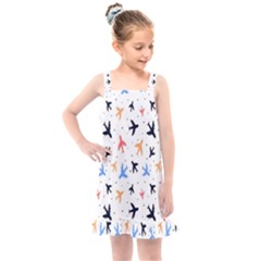 Sky birds - Airplanes Kids  Overall Dress