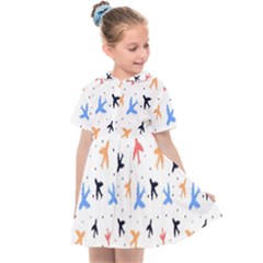 Sky birds - Airplanes Kids  Sailor Dress