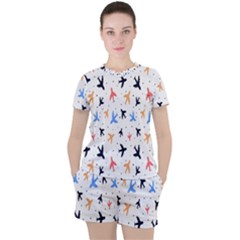 Sky birds - Airplanes Women s Tee and Shorts Set