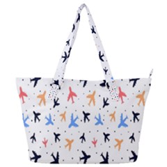 Sky birds - Airplanes Full Print Shoulder Bag