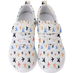 Sky birds - Airplanes Men s Velcro Strap Shoes