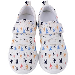 Sky birds - Airplanes Women s Velcro Strap Shoes