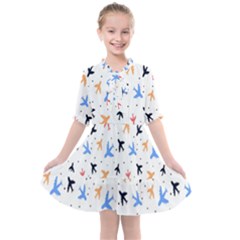 Sky birds - Airplanes Kids  All Frills Chiffon Dress