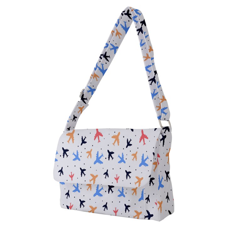 Sky birds - Airplanes Full Print Messenger Bag (M)