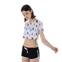 Sky birds - Airplanes Tie Back Short Sleeve Crop Tee View2