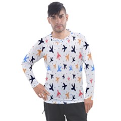 Sky birds - Airplanes Men s Pique Long Sleeve Tee