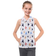 Sky birds - Airplanes Kids  Sleeveless Hoodie