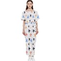 Sky birds - Airplanes Batwing Lightweight Chiffon Jumpsuit View1