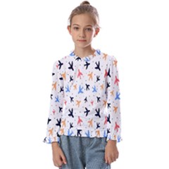 Sky birds - Airplanes Kids  Frill Detail Tee