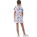 Sky birds - Airplanes Kids  Asymmetric Collar Dress View2