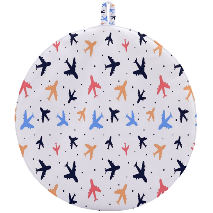 Sky birds - Airplanes Round Trivet