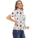 Sky birds - Airplanes Women s Short Sleeve Double Pocket Shirt View2