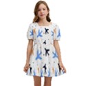 Sky birds - Airplanes Kids  Short Sleeve Dolly Dress View1