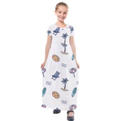 Summer Elements Kids  Short Sleeve Maxi Dress by ConteMonfrey