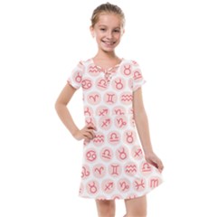 All Zodiac Signs Kids  Cross Web Dress by ConteMonfrey