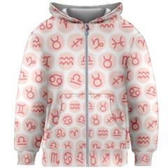 All Zodiac Signs Kids  Zipper Hoodie Without Drawstring by ConteMonfrey